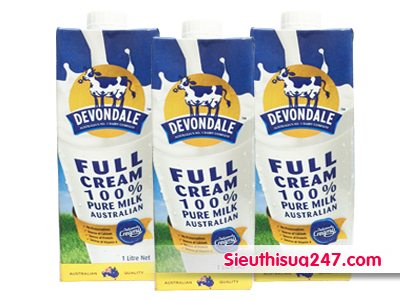 Sữa nguyên kem Devondale  Full Cream 100% 1L